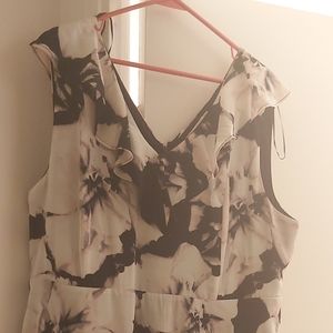 EUC Ricki's Ruffle V-Neck Dress Size 18